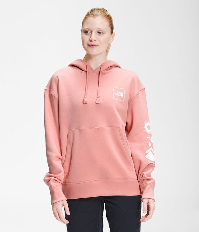 The North Face Himalayan Bottle Source Pullover Womens Hoodie Rose 759241-ESY